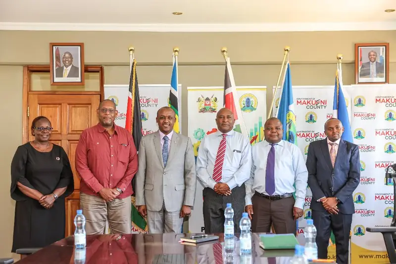 Mutula Kilonzo Jr. with Nduva Muli and other participants following investment discussions.
